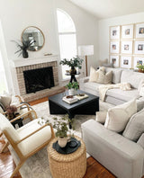 White with Beige Textured Stripes Pillow Cover - Krinto.com