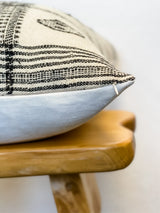 Cream white Vintage Indian Wool Pillow Cover - Krinto.com