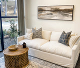 FLEUR IN NAVY BLUE PILLOW COVER - Krinto.com