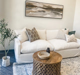 AZALEA IN TERRA COTTA AND GREY PILLOW COVER - Krinto.com