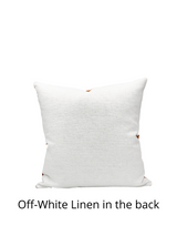 Floral Soft Grey on Natural Linen Pillow Cover - Krinto.com