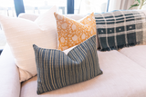 Off white Cream Striped Woven Pillow Cover - Krinto.com