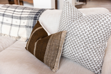 DARK BROWN INDIAN WOOL PILLOW COVER - Krinto.com