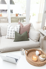 Black Crosses on Cream White pillow Cover - Krinto.com