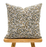 KALAMKARI OLIVE AND MJUSTARD PILLOW COVER - Krinto.com
