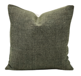 Rustic Solids in Olive Green Pillow Cover - Krinto.com