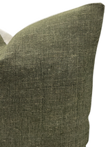 Rustic Solids in Olive Green Pillow Cover - Krinto.com