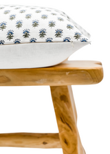 Arvin in Olive Green and Blue Pillow Cover - Krinto.com