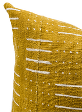 MUSTARD YELLOW MUDCLOTH PILLOW COVER - Krinto.com