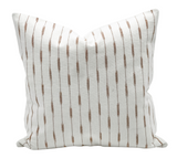 CATALINA IN CREAM WHITE AND WARM TAN BROWN PILLOW COVER - Krinto.com