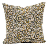 KALAMKARI OLIVE AND MJUSTARD PILLOW COVER - Krinto.com