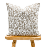 FLEUR IN WARM BEIGE PILLOW COVER - Krinto.com