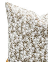 FLEUR IN WARM BEIGE PILLOW COVER - Krinto.com
