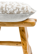 FLEUR IN WARM BEIGE PILLOW COVER - Krinto.com