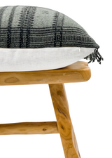 DARK GREEN BROWN VINTAGE INDIAN WOOL PILLOW COVER - Krinto.com