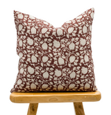 ALINA IN BURGUNGY PILLOW COVER - Krinto.com
