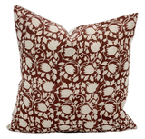 ALINA IN BURGUNGY PILLOW COVER - Krinto.com
