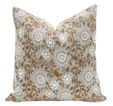 POINSETTIA IN CHALK/BEIGE PILLOW COVER - Krinto.com