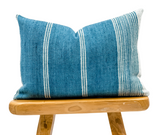 LUMBAR BLUE INDIAN WOOL PILLOW COVER - Krinto.com