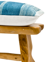 LUMBAR BLUE INDIAN WOOL PILLOW COVER - Krinto.com