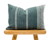 LUMBAR GREY GREEN INDIAN WOOL PILLOW COVER - Krinto.com