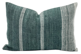 LUMBAR GREY GREEN INDIAN WOOL PILLOW COVER - Krinto.com
