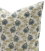 RITA IN BLUE AND PISTACHIO PILLOW COVER - Krinto.com