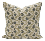 RITA IN BLUE AND PISTACHIO PILLOW COVER - Krinto.com