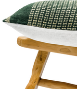 GREEN VINTAGE INDIAN WOOL PILLOW COVER - Krinto.com