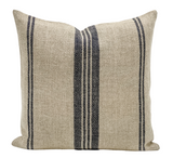 VINTAGE GRAIN SACK IN INDIGO PILLOW COVER - Krinto.com