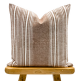 NINA IN TAN BROWN PILLOW COVER - Krinto.com