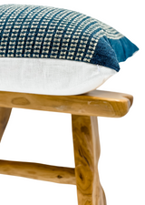 INDIGO BLUE VINTAGE INDIAN WOOL PILLOW COVER - Krinto.com