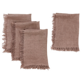 Blush linen Napkin, S/4 - Krinto.com
