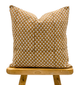 VIRGINIA IN GOLDEN SAFFRON PILLOW COVER - Krinto.com