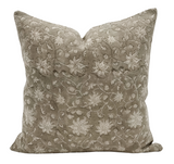 TACOMA IN SOFT BEIGE GREY PILLOW COVER - Krinto.com