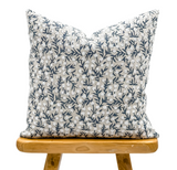FLEUR IN NAVY BLUE PILLOW COVER - Krinto.com