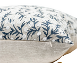 FLEUR IN NAVY BLUE PILLOW COVER - Krinto.com
