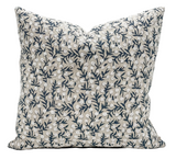 FLEUR IN NAVY BLUE PILLOW COVER - Krinto.com