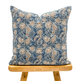 NIAGARA IN BLUE AND TAN PILLOW COVER - Krinto.com