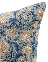 NIAGARA IN BLUE AND TAN PILLOW COVER - Krinto.com