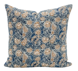 NIAGARA IN BLUE AND TAN PILLOW COVER - Krinto.com