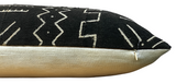 Mudcloth Black with White Pattern Lumbar Pillow Cover - Krinto.com