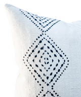 White with Black Diamonds Mudcloth Pillow Cover - Krinto.com
