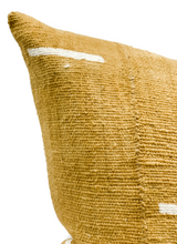 Mustard Yellow With White Lines Mudcloth Pillow Cover - Krinto.com