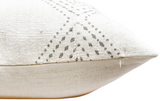 White Grey Mudcloth Pillow Cover - Krinto.com