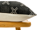 Black with White Crosses Mudcloth Pillow Cover - Krinto.com