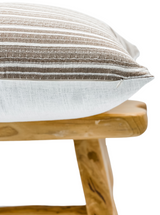 Cream and Brown Throw Pillow Cover - Krinto.com