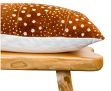Rust Brown with Dots Mudcloth Pillow Cover - Krinto.com