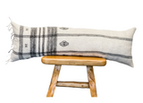 Cream white Vintage Indian Wool Pillow Cover - Krinto.com