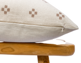 White and tan Dot Hmong Pillow Cover - Krinto.com